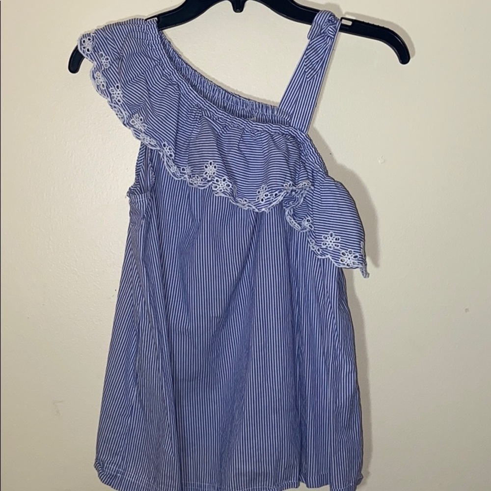 Blue and white shirt